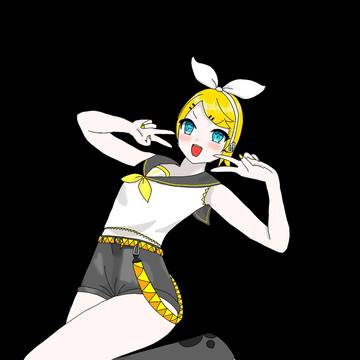 ダブルピースリンちゃん