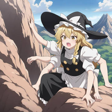 多腕魔理沙の山登り