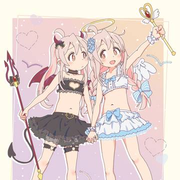 天使と悪魔コス