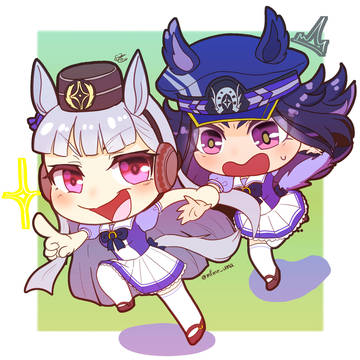 ゴルシとマメちん