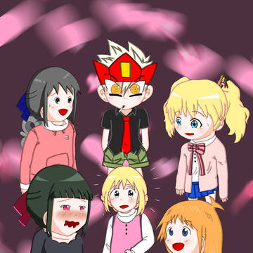はかせとアリスちゃん、なのちゃんとシノちゃん、そしてゴク天