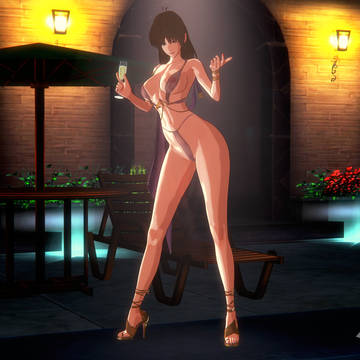 早瀬未沙 - Night Pool Lingerie