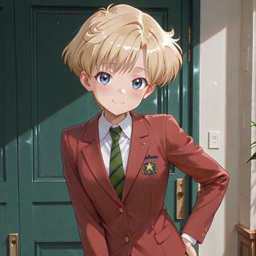 ミニスカ制服の天王はるかちゃん(美少女戦士セーラームーン)
