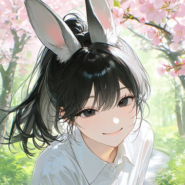 山西梨佳　兎耳