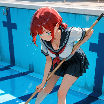 プール掃除✨