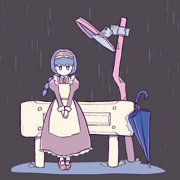 雨降りメイド