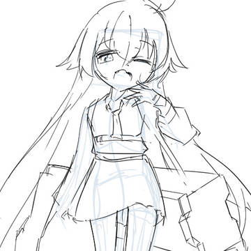 模写練習・小鳥遊ホシノ