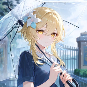 原神学園シリーズ　蛍　梅雨の日