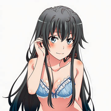 着替え中にポーズをとる下着のゆきのん