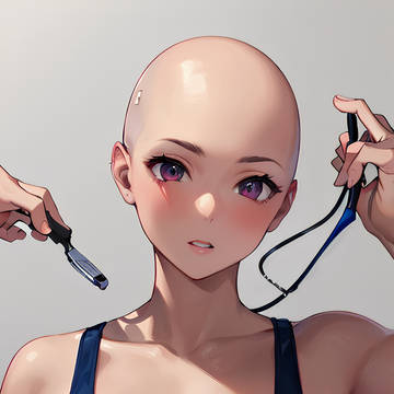半分剃りとか