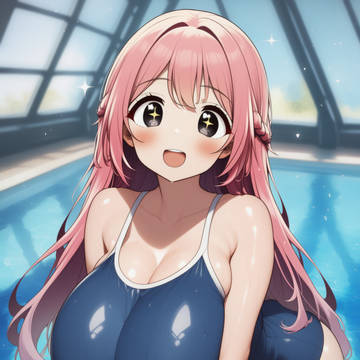 スクール水着だ!品福ラキちゃん