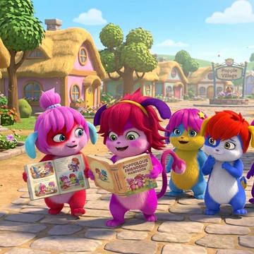 Popple Pals' Friendly Stroll