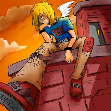 On the roof