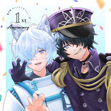龍ファク1周年記念❄️フブキ×ハウンド⚡️