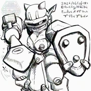メダロット プリティプライン ラフスケッチ