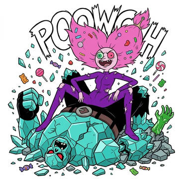AT: Candy Queen vs Emerald Golem
