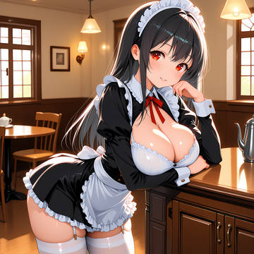 黒髪 × メイド服 Part26