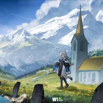 绘画｜夏天的雪山一定很凉快吧