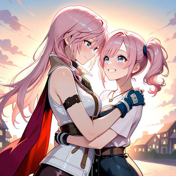 FF13 Lightning & Serah Reunion