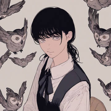 Chainsawman Asa Mitaka stylized
