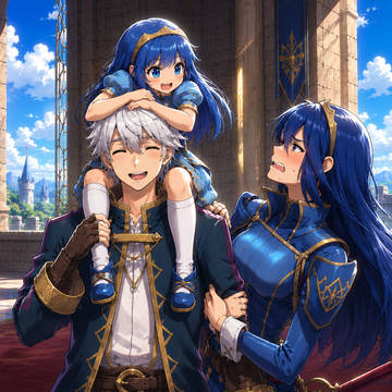Lucina 2x and Robin, FE Awakenin