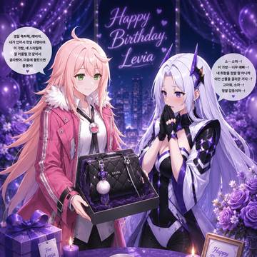 클로저스 레비아의 생일 일러스트
