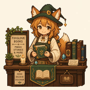魔法使い風の等身低めのドット絵
