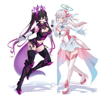 【仕事】ベリル・ヴィラン様とディーニャ ルルーカ様のMVイラスト
