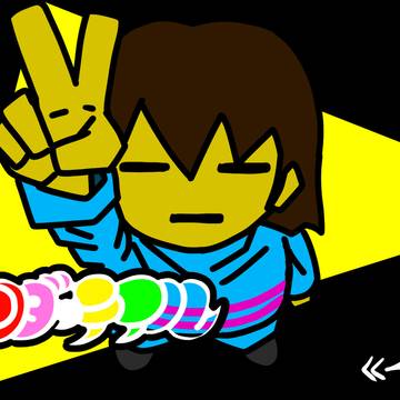 アンダーテイルで平和な実況動画を投稿してた時に描いたサムネ用の絵