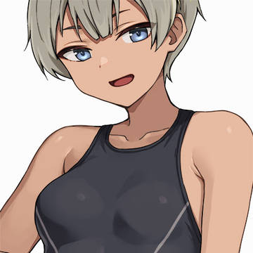 日焼け跡見せてくれる子