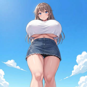 スカートのガードは固いが胸はあまかった