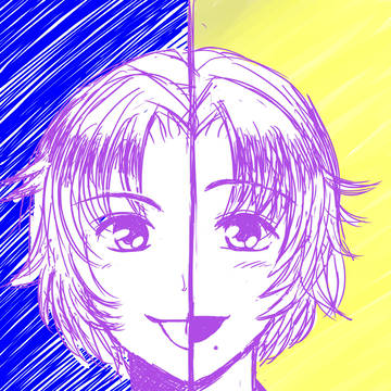 天使と悪魔（らくがき）
