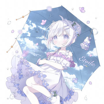 雨に咲く