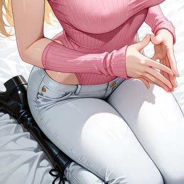 ピンクニットの誘惑