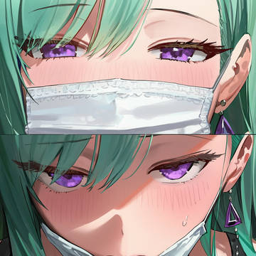 夏マスク(汗)