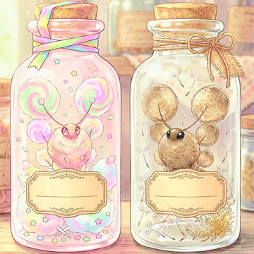 ワタアメカイコちゃん