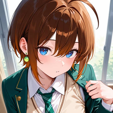 カジュアル制服アレンジ-私服ブレザー風コーデ