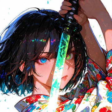🗡️刃越しにきらめく彩花の瞳✨