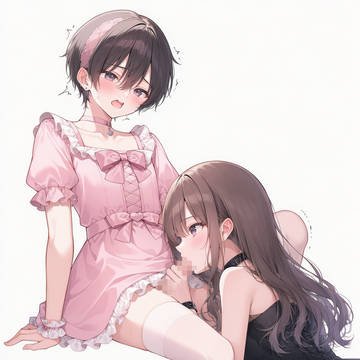 女装彼氏とふたなり彼女