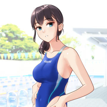 担任の競泳水着!