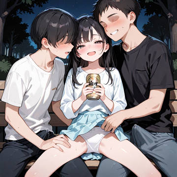 327.酔った女の子の下半身にスキンシップを働くヤングボーイズ