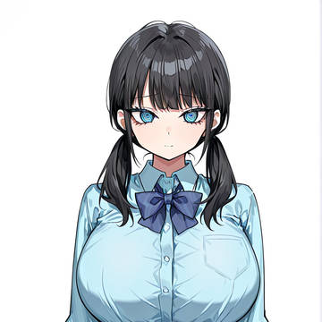 黒髪ツインテちゃん