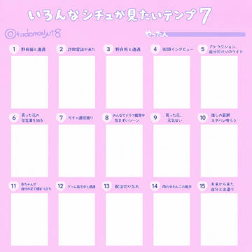 いろんなシチュが見たいテンプレ7