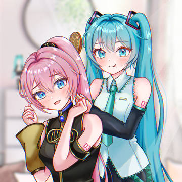 ポニテルカさんとミクさん