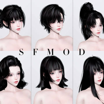以闪发型包13-HoneySelect2-mod展示