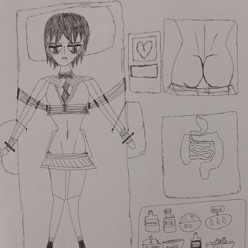 Girl Stomach Experiment