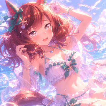 夏の海とナイスネイチャ
