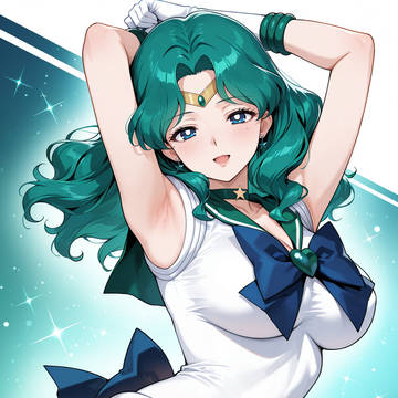 決めポーズっ💚みちるお姉様