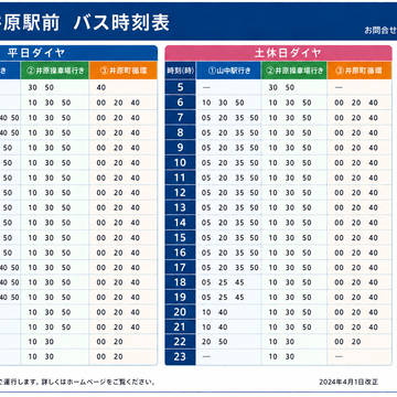 chatGPTによる バス時刻表