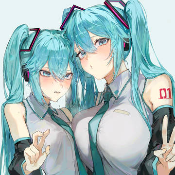 小さいミクさん大っきいミクさん